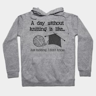 A day without knitting… Hoodie